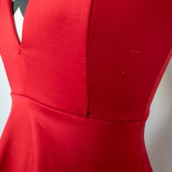 Sexy Red Papya Dress Sz M - Picture 4 of 10